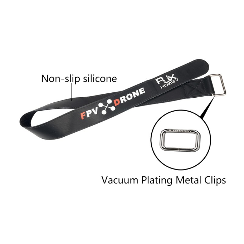 RJX Kevlar Stitched Battery Strap w/ Metal Buckle– 2 Pack(Width: 25mm Length:300/350/380mm)