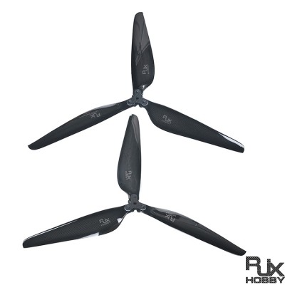 RJXHOBBY Carbon Fiber Folding Propeller – 3 BLADE – 26 x 8.5 (1 set)