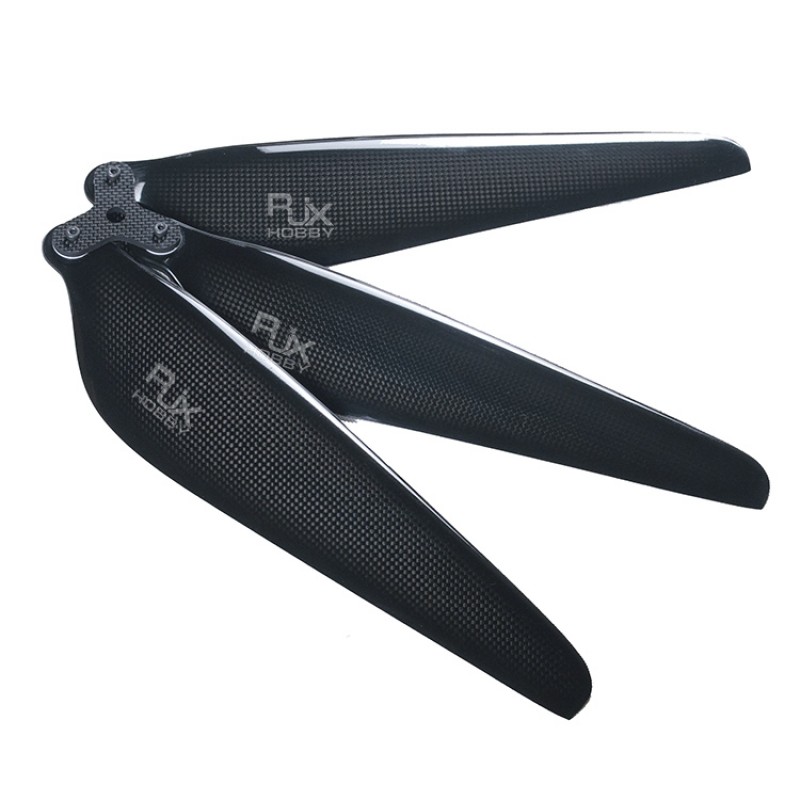 RJXHOBBY Carbon Fiber Folding Propeller – 3 BLADE – 26 x 8.5 (1 set)