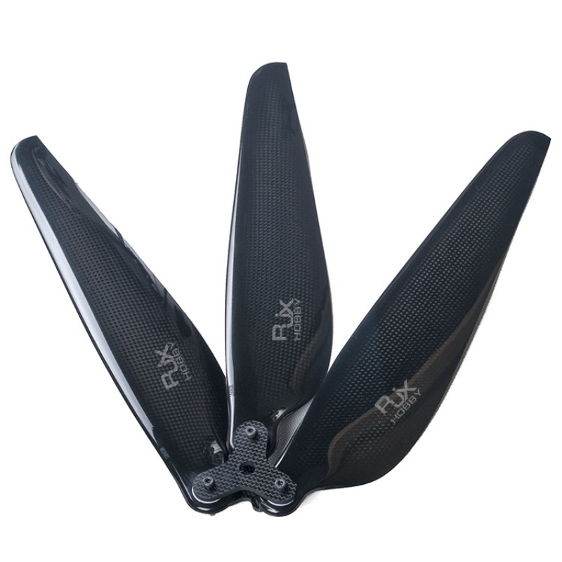 RJXHOBBY Carbon Fiber Folding Propeller – 3 BLADE – 26 x 8.5 (1 set)