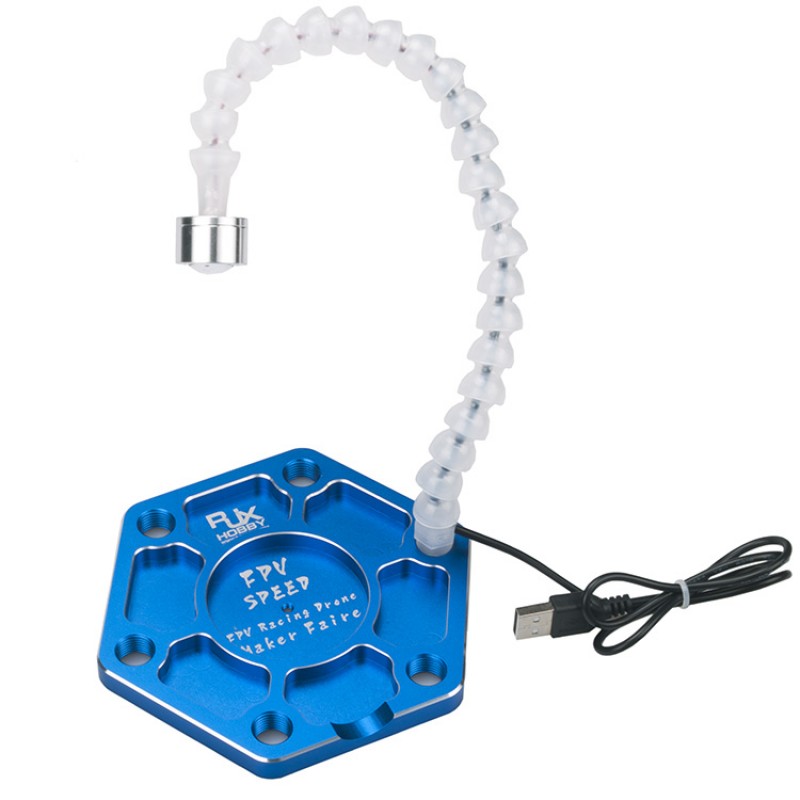 RJX Helping Hands Third Hand Soldering Arms Flexible Arms With USB Lamp