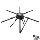 RJX1850A  6-Axis Carbon Fiber Umbrella Folding Hexacopter Frame with upper and below battery tray without motor mounts