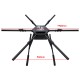 RJX1850A  6-Axis Carbon Fiber Umbrella Folding Hexacopter Frame with upper and below battery tray without motor mounts