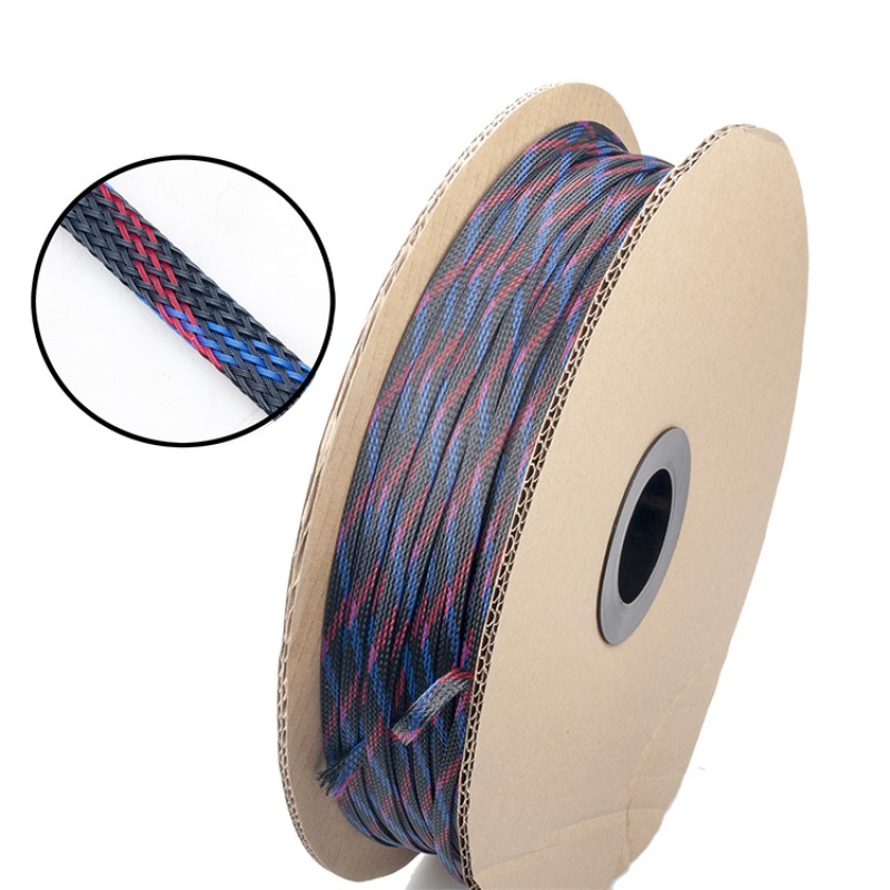 RJXHOBBY 6mmX5m Nylon Expandable Braided Cable Sleeving, Braided Wire Sleeve, Cable Sheath Mesh Wire Loom