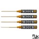 RJX 4pcs Hollow Handle Hex Screw driver Tools Kit Set 1.5mm / 2.0mm / 2.5mm / 3.0mm for RC Models Car Boat Airplane
