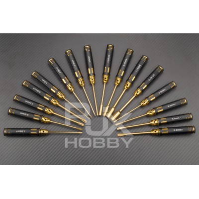 RJX 4pcs Flat Head Screw driver Tools Kit Set 3.0mm / 4.0mm / 5.0mm / 5.8mm for RC Models Car Boat Airplane