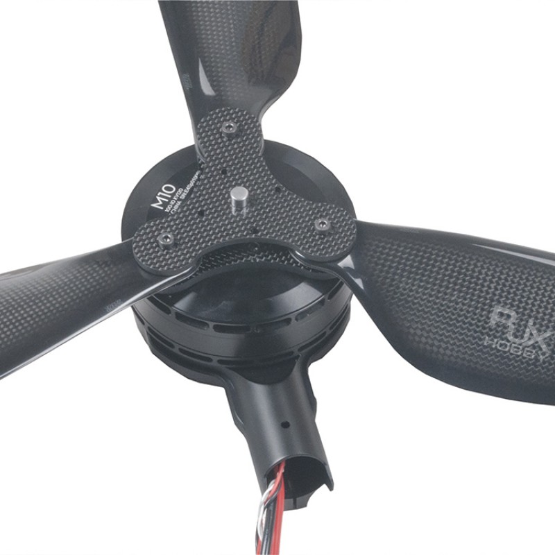 RJX Carbon Fiber Folding Propeller – 3 BLADE – 26 x 8.5 DJI M10 120KV Motor (1 Set)