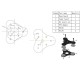 RJX Carbon Fiber Folding Propeller – 3 BLADE – 26 x 8.5 DJI M10 120KV Motor (1 Set)