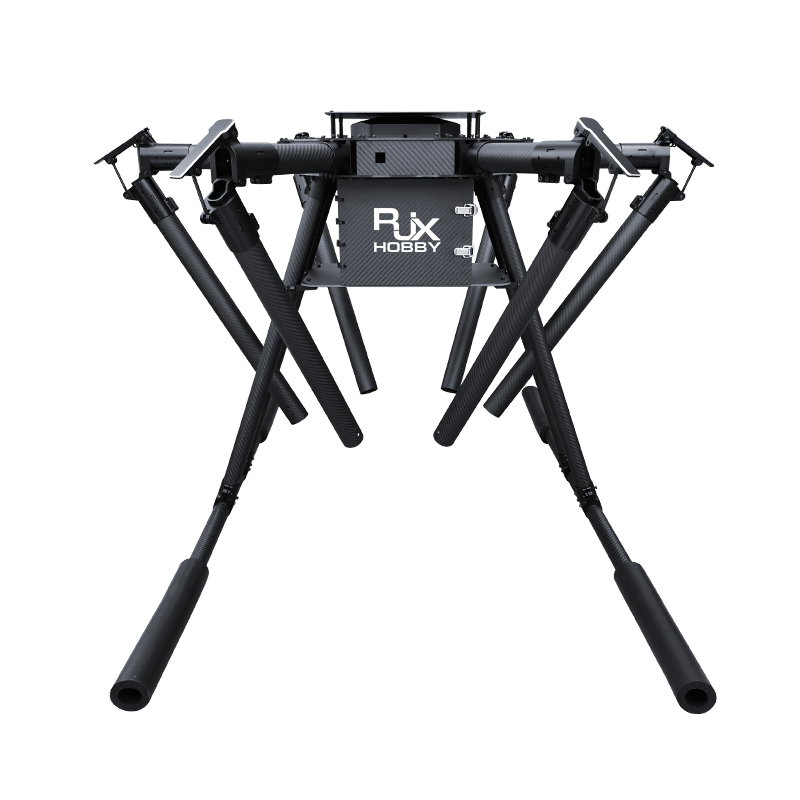 RJX1950A 6-Axis Carbon Fiber Umbrella Folding Hexacopter Frame with upper and below battery tray without motor mounts