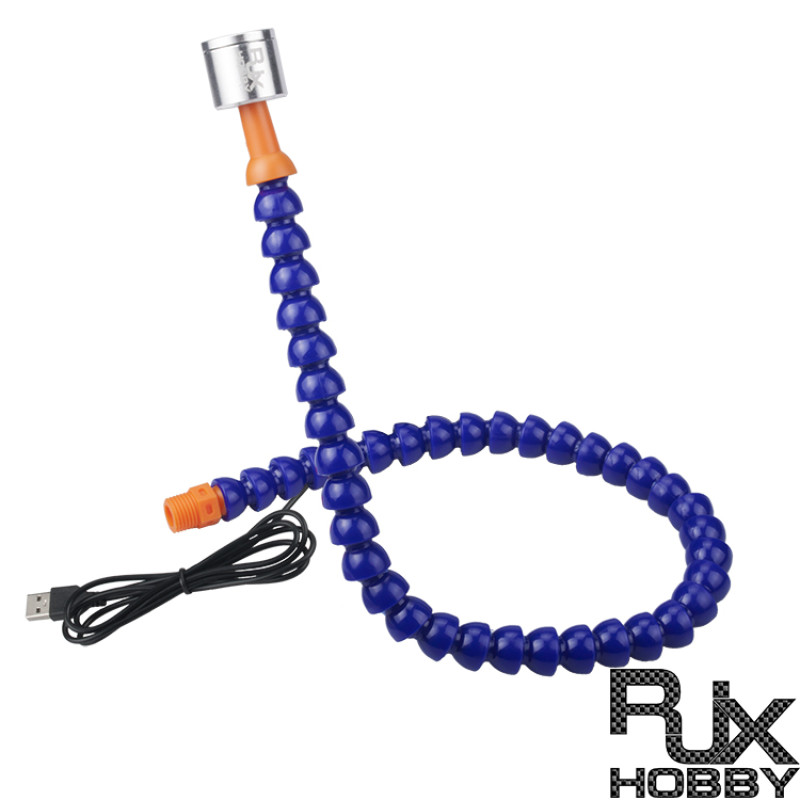 RJX Helping Hands Third Hand Soldering Arms Flexible Arms With USB Lamp