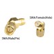 RJXHOBBY 2pcs SMA Male to SMA Female 45 Degree Antenna Adapter Connector for FPV Race RX5808 Fatshark Goggles