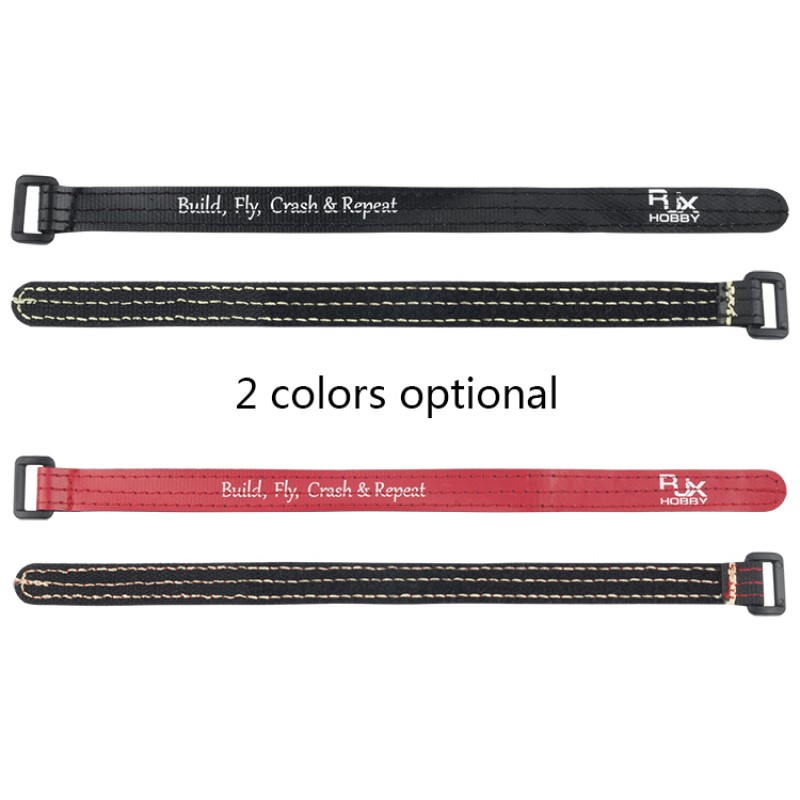 RJX Non-Slip Silicone Battery Straps – 4 Pack (Width: 16mm Length:150 /200 /210 /220 /230 /250 /300mm)