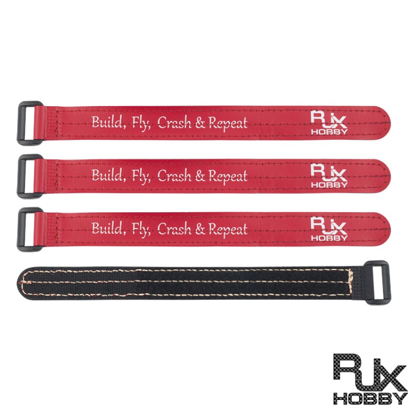 RJX Non-Slip Silicone Battery Straps – 4 Pack(Width: 20mm Length:200 /210 /220 /230 /250 /300mm)