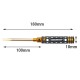 RJX 4pcs Flat Head Screw driver Tools Kit Set 3.0mm / 4.0mm / 5.0mm / 5.8mm for RC Models Car Boat Airplane