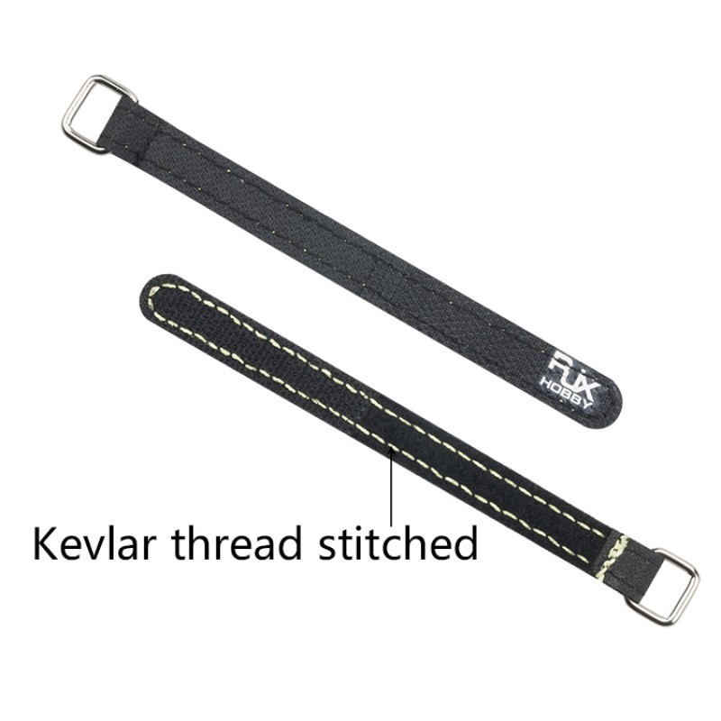 RJXHOBBY 4 Pack Nylon (K)evlar thread stitching Battery Straps(Width: 12mm Length: 100-300mm)