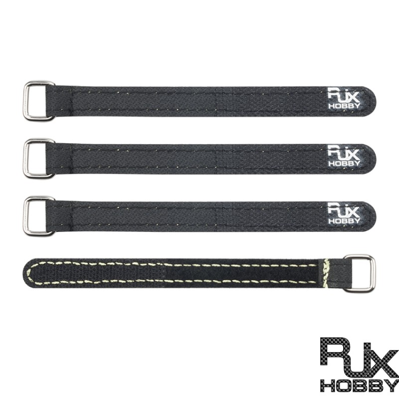 RJXHOBBY 4 Pack Nylon (K)evlar thread stitching Battery Straps(Width: 12mm Length: 100-300mm)