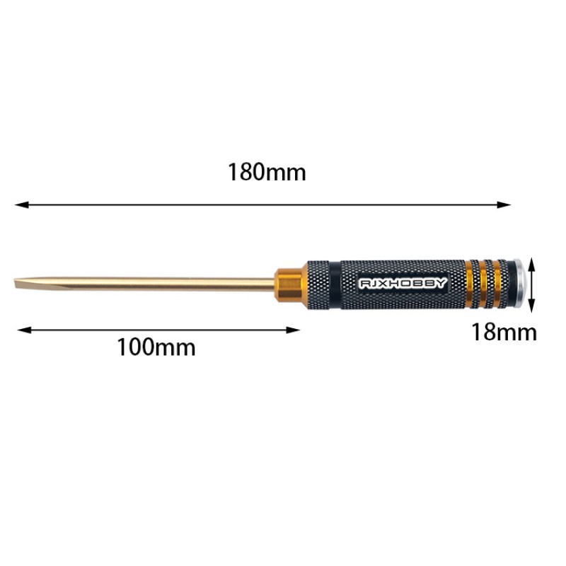 RJX 4pcs Flat Head Screw driver Tools Kit Set 3.0mm / 4.0mm / 5.0mm / 5.8mm for RC Models Car Boat Airplane