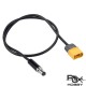 RJXHOBBY XT60 Male Bullet Connector to Male DC 5.5mm X 2.1mm DC5521 Rubber Power Cable for T12 Electric Soldering Iron