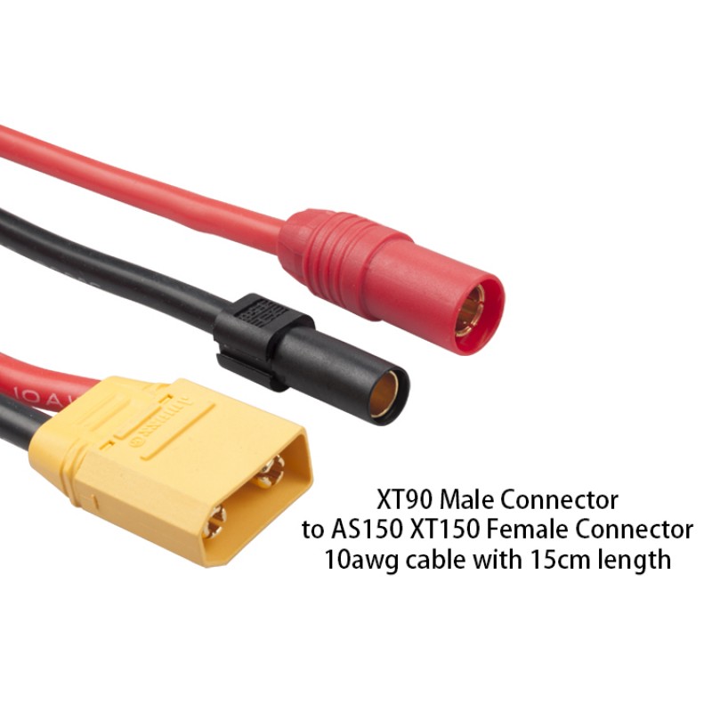 RJXHOBBY XT90 Male to AS150 XT150 Female Adapter Cable for DJI S1000 S900 S1000+ Turnigy Lipo Zenmuse