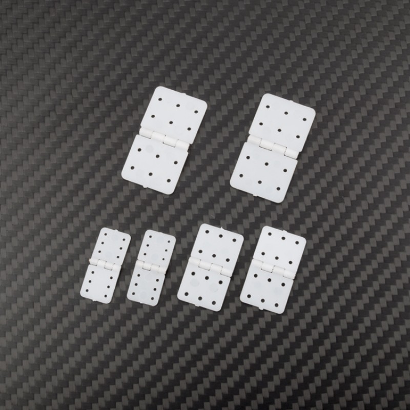 RJXHOBBY 20PCS Small Pinned Nylon Hinge RC Airplane Plane Parts Replacement