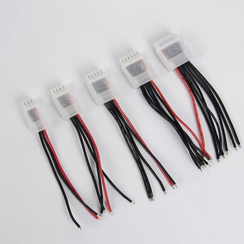 RJXHOBBY 10Pcs AB Clip Buckle LiPo Battery Balance Plug Connector Protector for 2S-6S Li-Po Battery