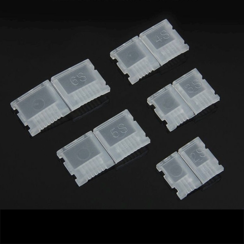 RJXHOBBY 10Pcs AB Clip Buckle LiPo Battery Balance Plug Connector Protector for 2S-6S Li-Po Battery