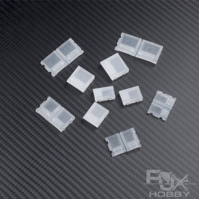 RJXHOBBY 20Pcs AB Clip Buckle LiPo Battery Balance Plug Connector Protector for 2S-6S Li-Po Battery