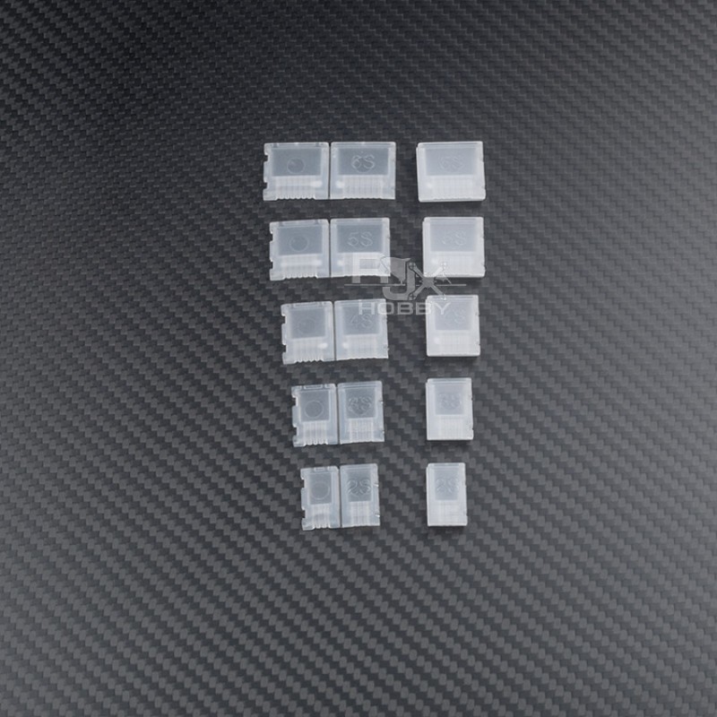 RJXHOBBY 10Pcs AB Clip Buckle LiPo Battery Balance Plug Connector Protector for 2S-6S Li-Po Battery
