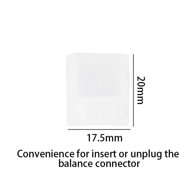 RJXHOBBY 10Pcs AB Clip Buckle LiPo Battery Balance Plug Connector Protector for 2S-6S Li-Po Battery