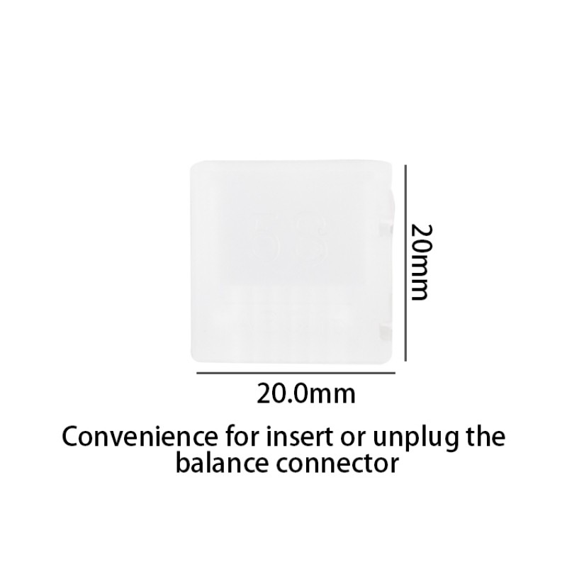RJXHOBBY 10Pcs AB Clip Buckle LiPo Battery Balance Plug Connector Protector for 2S-6S Li-Po Battery