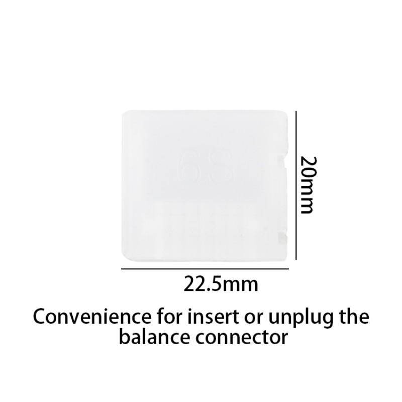RJXHOBBY 10Pcs AB Clip Buckle LiPo Battery Balance Plug Connector Protector for 2S-6S Li-Po Battery