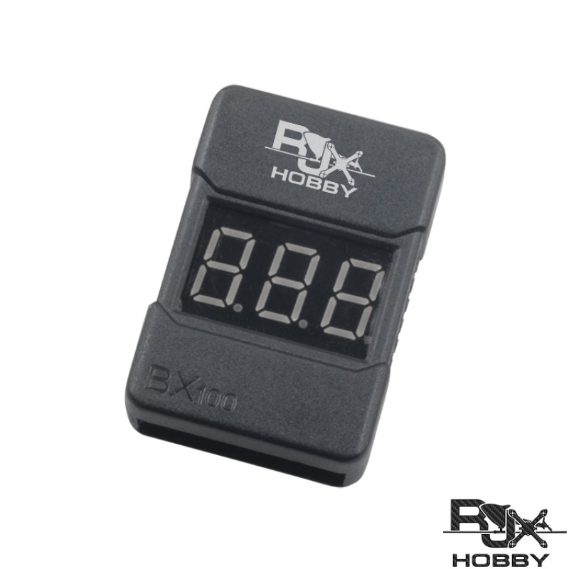 RJXHOBBY Lipo Battery Low Voltage Tester Checker 1S-8S Buzzer Alarm with LED Indicator