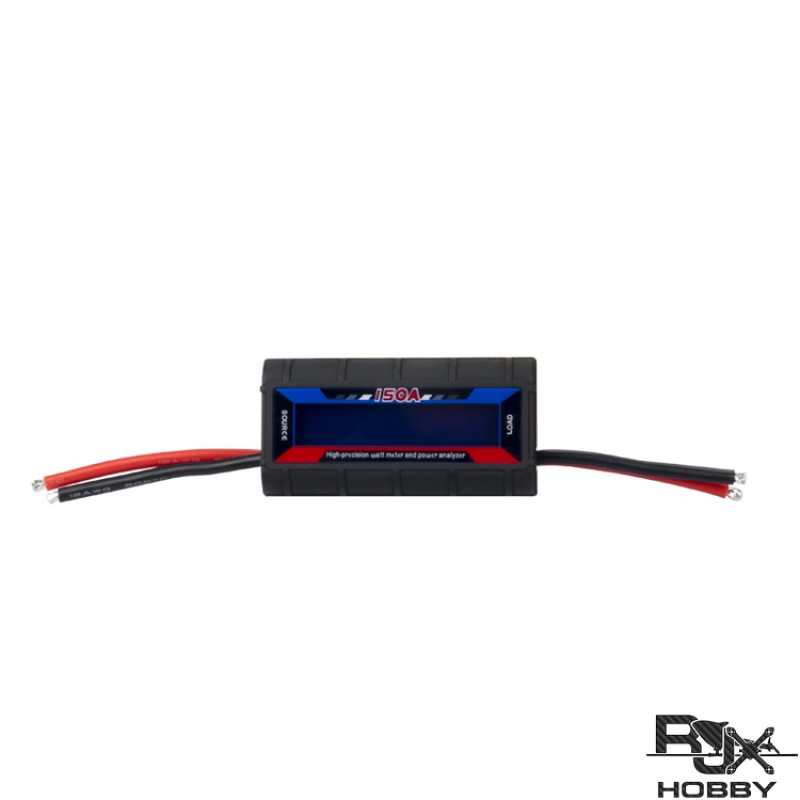 RJXHOBBY 150 Amps Power Analyzer, G.T. Power RC Watt Meter with LCD Screen, for RC, Battery, Solar, Wind Power