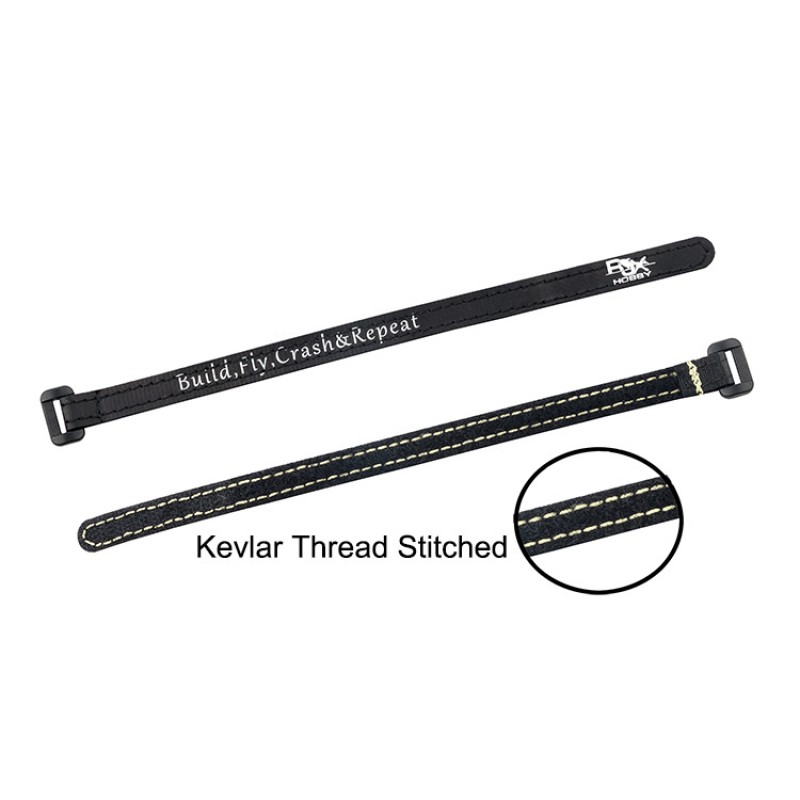RJX Non-Slip Silicone Battery Straps – 4 Pack Black(Width: 10mm Length:100 /120 /130 /150 /170 /190 /200mm