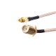 RJXHOBBY MMCX to SMA Female 60mm Low Loss FPV Antenna Extension Cable Antenna Adapter