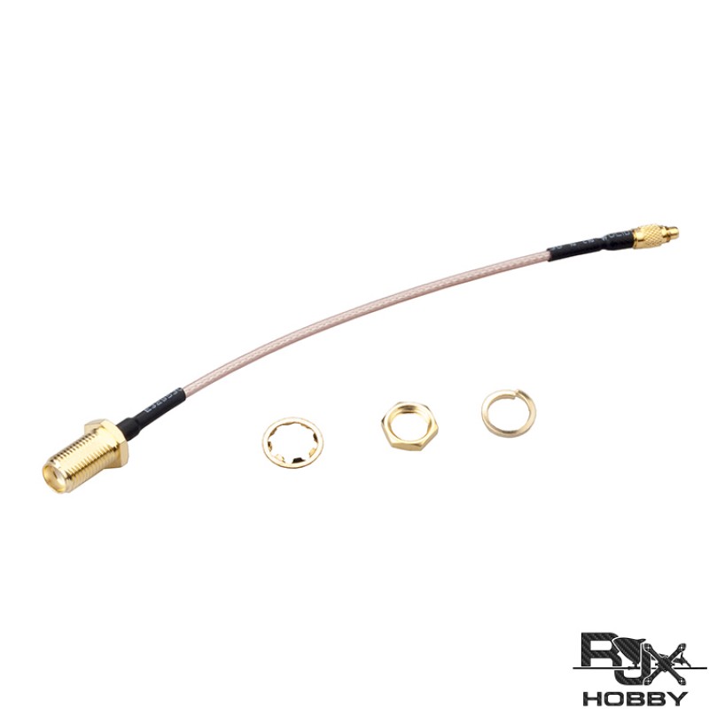 RJXHOBBY MMCX to SMA Female 60mm Low Loss FPV Antenna Extension Cable Antenna Adapter