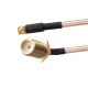 RJXHOBBY 120mm RF RG316 Pigtail SMA Female Antenna Connector to MMCX Male Coaxial Cable Adapter Right Angle