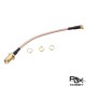 RJXHOBBY 120mm RF RG316 Pigtail SMA Female Antenna Connector to MMCX Male Coaxial Cable Adapter Right Angle