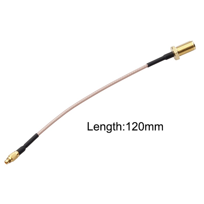 RJXHOBBY MMCX to SMA Female 120mm Low Loss FPV Antenna Extension Cable Antenna Adapter