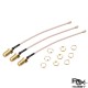 RJXHOBBY RF Connector Pigtail Cable SMA Female to uFL/u.FL/IPX/IPEX Extension Cable