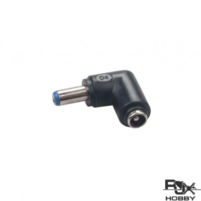 RJXHOBBY 90 degree DC power switch head Female DC5.5X2.5mm to Male DC5.5X2.1mm