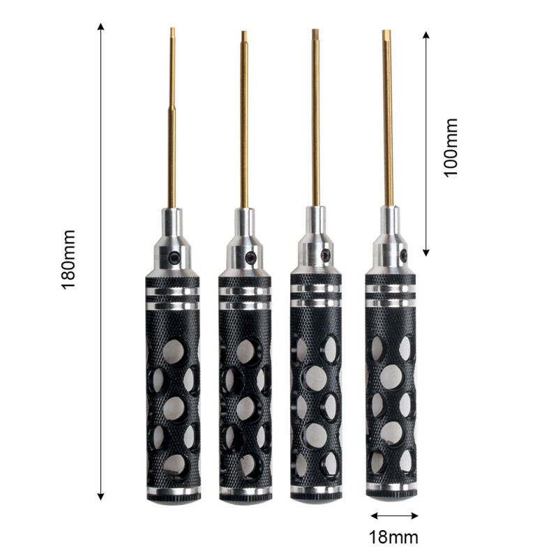 RJXHOBBY Hex /Nut/ Phillips/ Flat Screwdriver 16 pcs kits