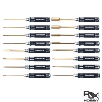 RJXHOBBY Hex /Nut/ Phillips/ Flat Screwdriver 16 pcs kits