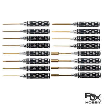 RJXHOBBY Hex /Nut/ Phillips/ Flat Screwdriver 16 pcs kits