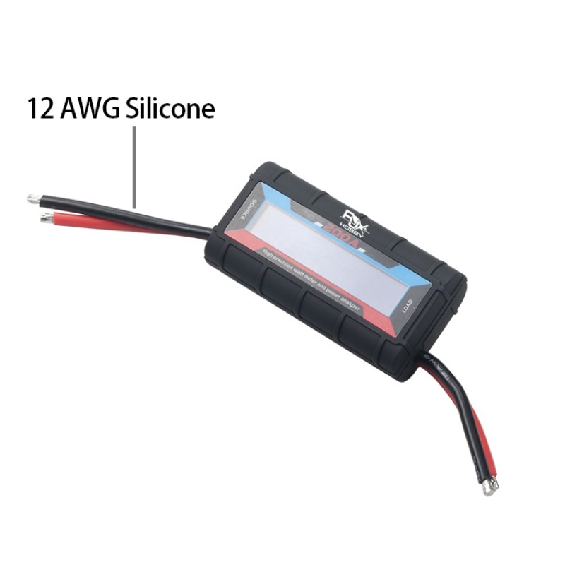 RJXHOBBY 200 Amps Power Analyzer, G.T. Power RC Watt Meter with LCD Screen, for RC, Battery, Solar, Wind Power