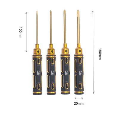 RJX 4pcs Phillips Screwdriver Tools Kit Set 3.0mm 4.0mm 5.0mm 5.8mm for RC FPV Car Boat Airplane