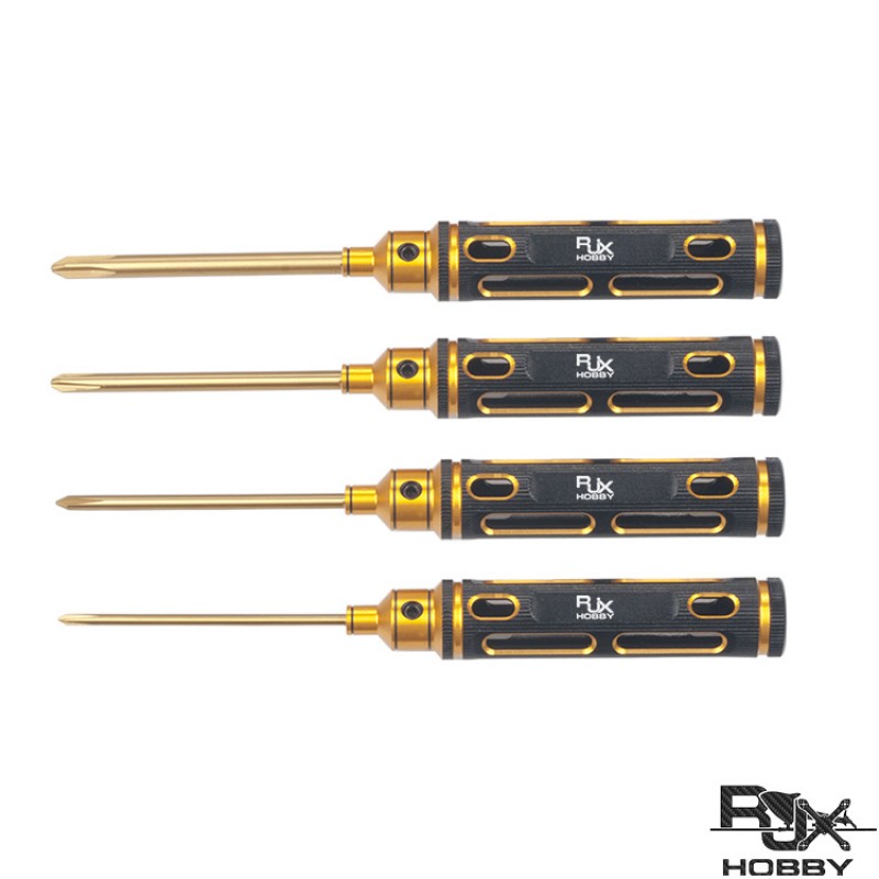 RJX 4pcs Phillips Screwdriver Tools Kit Set 3.0mm 4.0mm 5.0mm 5.8mm for RC FPV Car Boat Airplane