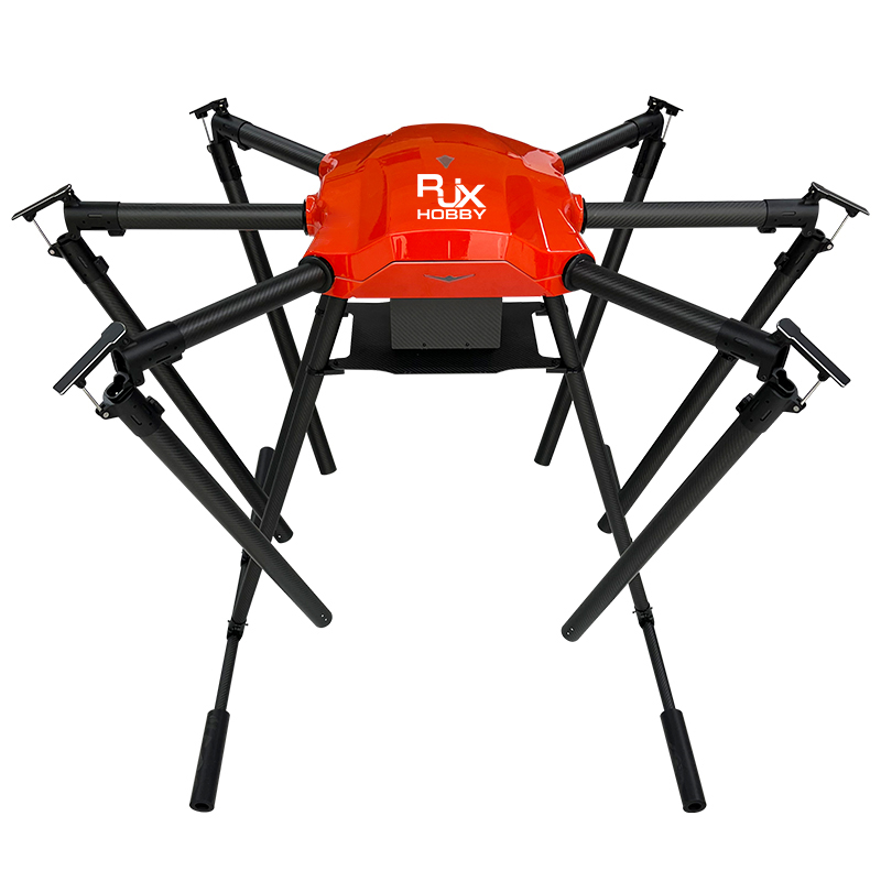 RJX2550 6-Axis Carbon Fiber Folding Hexacopter Frame without motor mounts