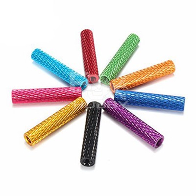 RJXHOBBY 50Pcs M3  Knurled Standoff Aluminum Alloy Anodized Spacer