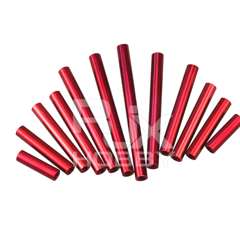 RJXHOBBY 50pcs M3 Round Aluminum Alloy Standoff Spacer Studs